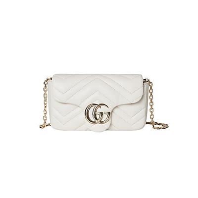 GUCCI-841290 2718 구찌 브라운 가죽 GG 마몽 미니 숄더백