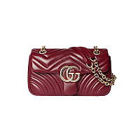 GUCCI-837280 9050 구찌 화이트 가죽 GG 마몽 스몰 숄더백