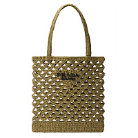 PRADA-1BG493 프라다 내추럴 크로셰 토트백