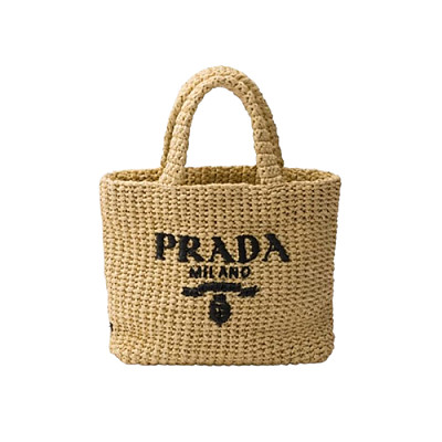 PRADA-1BG422 프라다 블랙 스몰 크로셰 토트백