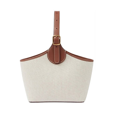 Loro Piana-06291 로로피아나 내추럴 캔버스 토트백