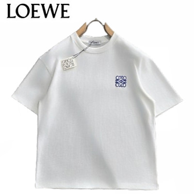 LOEWE-06263 로에베 블랙 아플리케 장식 티셔츠 남성용