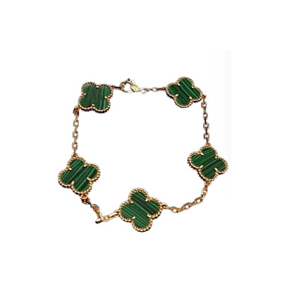 VAN CLEEF ARPELS-VCARF4 반클리프 실버/블랙 빈티지 알함브라 브레이슬릿