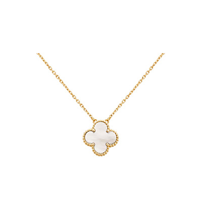 VAN CLEEF ARPELS-VCARA4 반클리프 옐로우 골드/블랙 빈티지 알함브라 펜던트