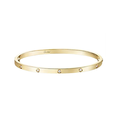 Cartier-B6079617 까르띠에 로즈 골드 10 다이아몬드 스몰 LOVE 브레이슬릿