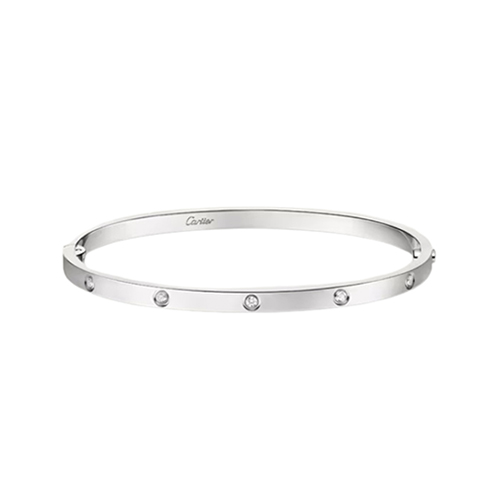 Cartier-B6079817 까르띠에 실버 10 다이아몬드 스몰 LOVE 브레이슬릿