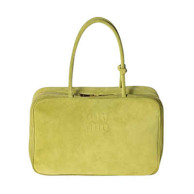 MIUMIU-5BB117 미우미우 코냑 가죽 패치워크 보 백