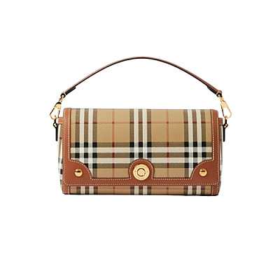BURBERRY-80975991 버버리 베이지 탑 핸들 노트 백