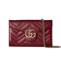 GUCCI-837745 1000 구찌 블랙 GG 마몽 체인 지갑
