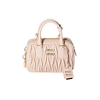 [스페셜오더]MIU MIU-5BB123 미우미우 블랙 마테라쎄 아르카디 스몰 숄더백 19cm