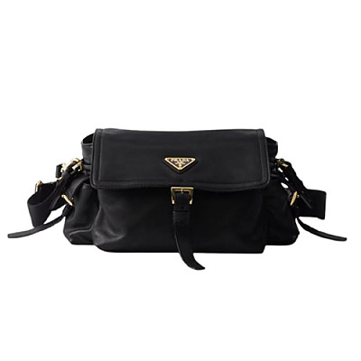 PRADA-1BD394 프라다 시나몬 익스플로어 미디엄 스웨이드 숄더 백