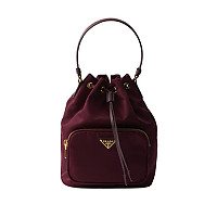 PRADA-1BH038 프라다 베이지 리에디션 1995 체인 리나일론 숄더백 17cm