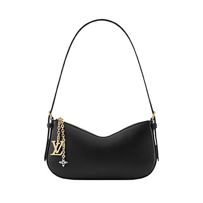 LOUIS VUITTON-M25525 루이비통 블랙 카프스킨 포쉐트 LV 블룸