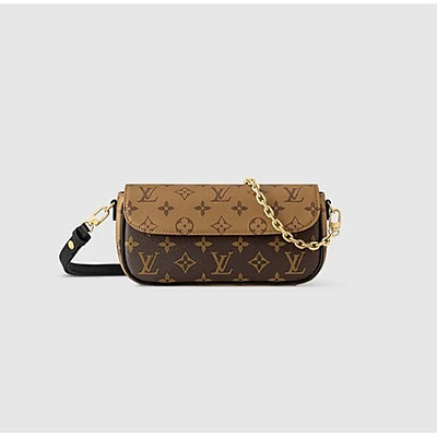 LV-M83499 루이비통 화이트 멀티컬러 모노그램 자카드 월릿 온 체인 아이비 23.5cm