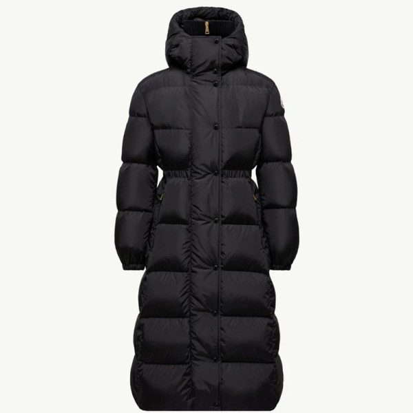 MONCLER-C00022539ZD 몽클레어 Chamer 울 트리밍 후드 롱 다운 재킷 여성용