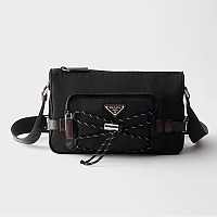 [스페셜오더]PRADA-2VH192 프라다 스피드록 리나일론 및 가죽 숄더백 블루