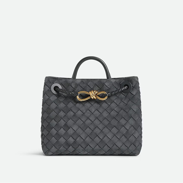 [스페셜오더]BOTTEGA VENETA-743568 보테가 베네타 그래피트 스웨이드 안디아모 스몰 탑 핸들 백 25CM(766014 동일제품)