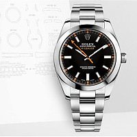 [스페셜오더]ROLEX-롤렉스 밀가우스 스틸 블랙다이얼 이미테이션시계40mm