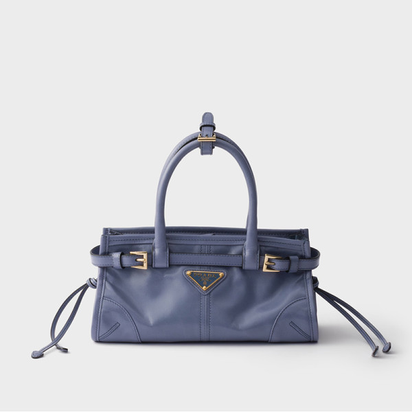 [스페셜오더]PRADA-1BA486 프라다 에비에이션 블루 보니 미니 가죽 핸드백