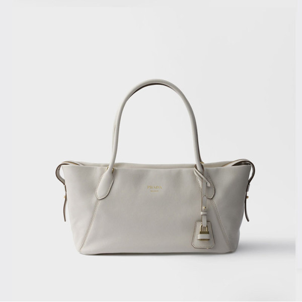 [스페셜오더]PRADA-1BG661 프라다 베이지 미듐 가죽 핸드백