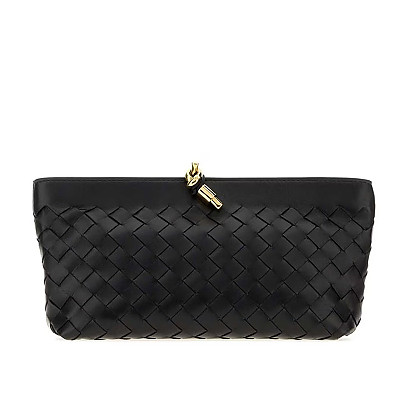 [스페셜오더]BOTTEGA VENETA-876344 보테가 베네타 안디아모 위브 파우치 블랙