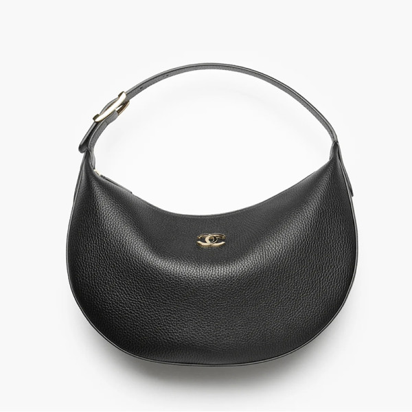 [스페셜오더]CHANEL-AS6570 샤넬 그레인드 카프스킨 골드 메탈 호보 핸드백 블랙