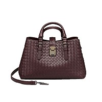 [스페셜오더]BOTTEGA VENETA-489509 보테가 베네타 네로 인트레치아토 스몰 로마 백