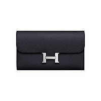 [스페셜오더]HERMES-H063626 에르메스 오렌지 앱송 Constance 콘스탄스 실버 하드웨어 롱 월릿