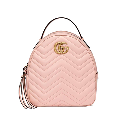 [스페셜오더]GUCCI-476671 1000 구찌 GG 마몽 퀼트 애니멀 스터드 블랙 백팩