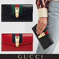 [스페셜오더]GUCCI-476084 8406 구찌 실비 embroidered 콘티넨탈 화이트 장지갑