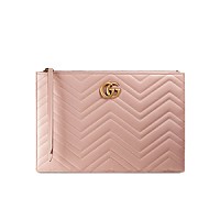 [스페셜오더]GUCCI-476440 1000 구찌 GG 마몽 마틀라세 블랙가죽 파우치