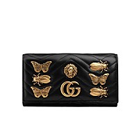 [스페셜오더]GUCCI-443436 9022 구찌 화이트 GG 마몽 플랩 장지갑