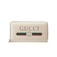 [스페셜오더]GUCCI-496317 6461 구찌 프린트 로고 레드 지퍼 어라운드 장지갑