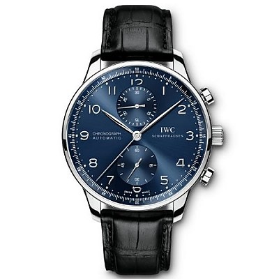 [스페셜오더]IWC-IW371445 아이더블유씨 포르투기저 크로노그래프 스틸 실버다이얼 Mans시계41mm