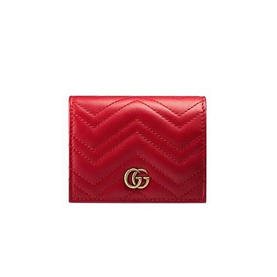 GUCCI-466492 6207 구찌 레드 GG 마몽 카드 케이스 지갑