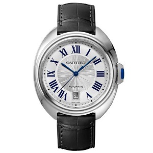 [스페셜오더]Cartier-까르띠에 끌레 드 스틸 가죽스트랩 워치40mm