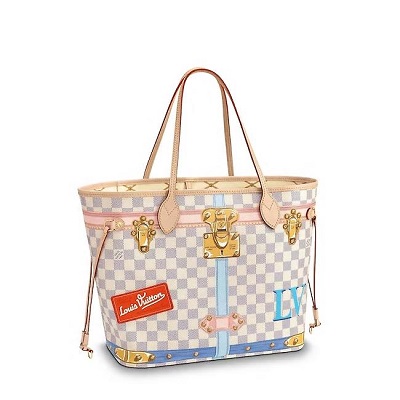 [스페셜오더]LOUIS VUITTON-M43988 루이비통 모노그램 트래블 패치 디테일 네버풀 MM