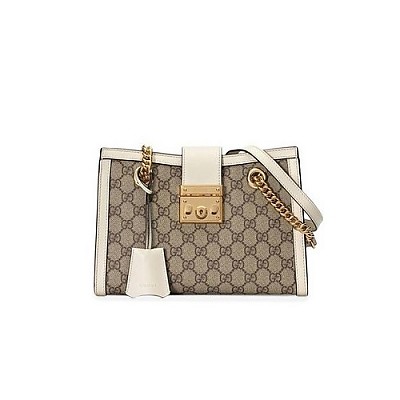 [스페셜오더]GUCCI-498156 9799 구찌 화이트 [패들락] GG 수프림 플로라 스몰 숄더백