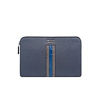 [스페셜오더]PRADA-2VF056 프라다 블랙 사피아노 가죽 클러치