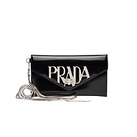 [스페셜오더]PRADA-1MF175 프라다 아쿠아 브러시가죽 메탈 로고 레터링 클러치백