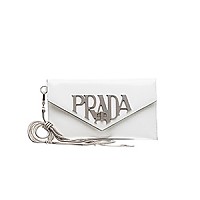 [스페셜오더]PRADA-1MF175 프라다 블랙 브러시가죽 메탈 로고 레터링 클러치백