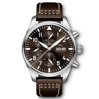 [스페셜오더]IWC-IW377709 아이더블유씨 파일럿 워치 크로노그래프 블랙 항공시계 43mm