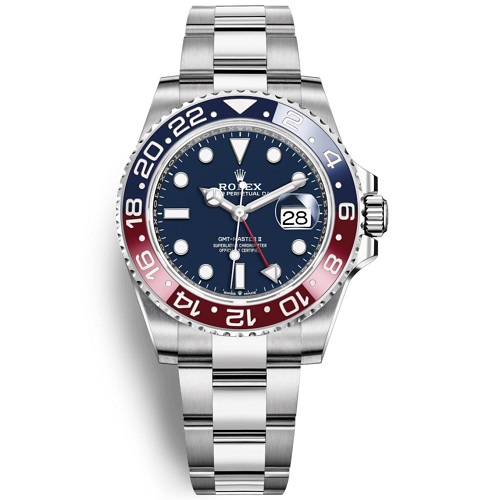 [스페셜오더]ROLEX-롤렉스 GMT-마스터 II 세라믹 베젤 스틸 블루다이얼 시계40mm