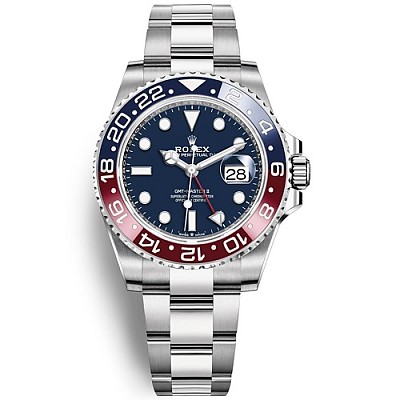 [스페셜오더]ROLEX-롤렉스 GMT-마스터 II 세라믹 베젤 스틸 쥬빌리 브레슬릿 레플리카시계40mm