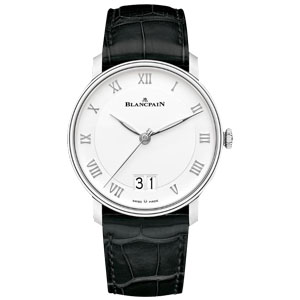 [스페셜오더]BLANCPAIN-블랑팡 빌레레 그랜드 데이트 스틸 화이트다이얼 워치40mm