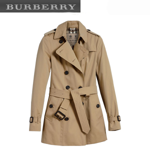 [스페셜오더]BURBERRYI-39133581 버버리 샌드링엄 쇼트 헤리티지 스톤 트렌치코트 여성용