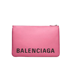 [스페셜오더]BALENCIAGA-482389 발렌시아가 핫핑크 그레인드 송아지 가죽 빌 파우치 M