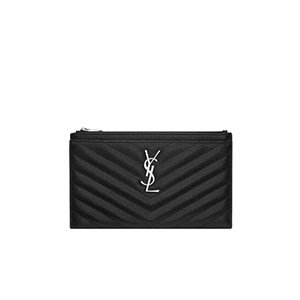 [스페셜오더]SAINT LAURENT-504922 생 로랑 블랙 텍스처드 퀼티드 송아지 가죽 골드메탈 모노그램 클러치