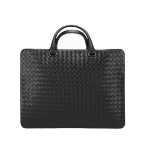 [스페셜오더]BOTTEGA VENETA-387307 보테가 베네타 네로 인트레치아토 카프 브리프케이스