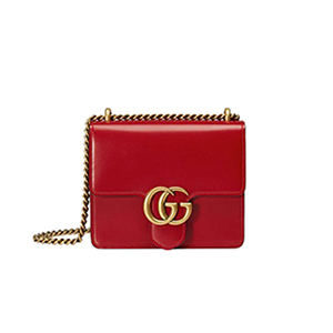 [스페셜오더]GUCCI-431384 6433 구찌 GG 마몽 레드 숄더 체인 미니백